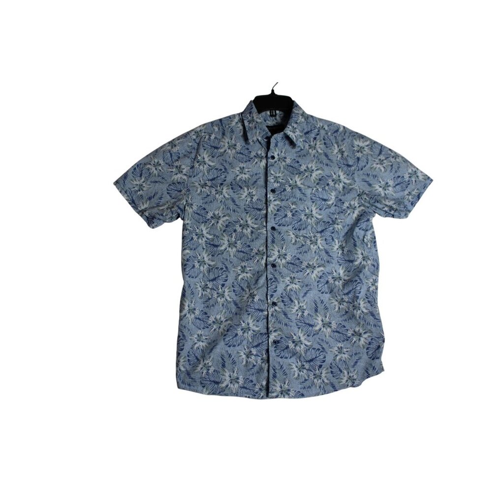 Tricots St Raphael Short Sleeve Button Down Hawaiian Floral Shirt Mens Medium